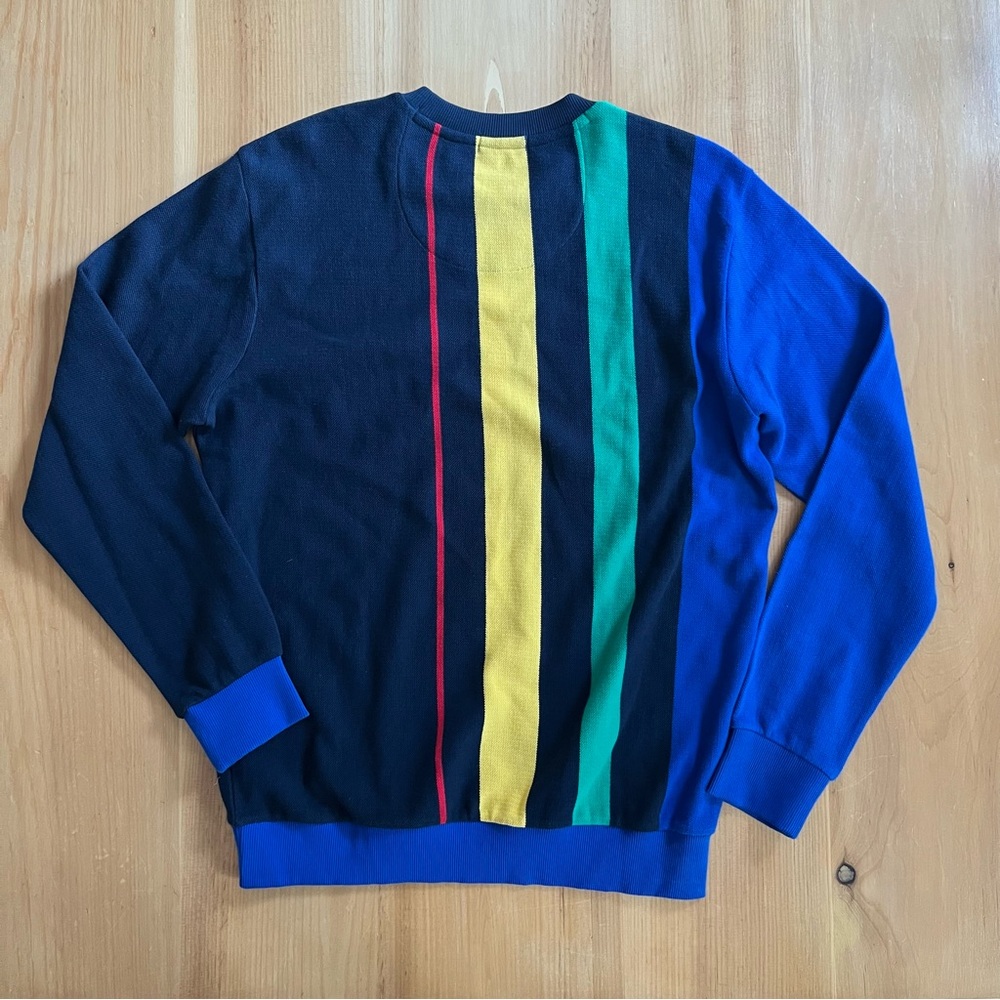 Vintage Style United Colors of Benetton 65 Sweatshirt Large Colorblock Retro - Picture 4 of 5